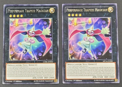 Yugioh TCG - 2x Performage - Trapeze Magician- CORE-EN053 MP16-EN080 NM 1st 2016 - Image 1