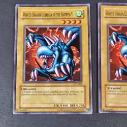 Yugioh - 2x Winged Dragon Guardian of the Fortress #1 - MRD-002 LP/NM 2002 Vint. - Image 3