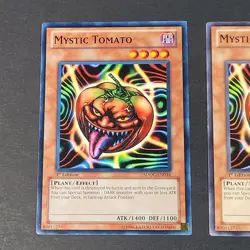 Yugioh TCG - 2x Mystic Tomato - SDDC-EN016 + SDMA-EN002 - LP/NM - 1st Ed - 2012 - Image 3