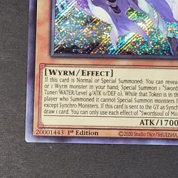 Yugioh - Swordsoul of Mo Ye - BODE-EN003 - NM - Prismatic Secret Rare - 1st 2021 - Image 3
