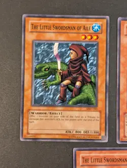 Yugioh TCG - 3x Little Swordsman of Aile - MRD-085 - 1x 1st Edition - LP Vintage - Image 3