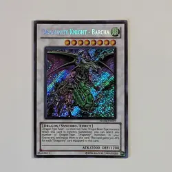 Yugioh TCG - Dragunity Knight Barcha - HA04-EN059 - NM 1st - Secret Rare - 2011 - Image 2
