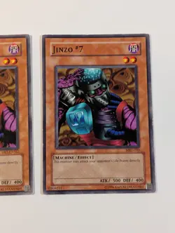 Yugioh TCG - 2x Jinzo #7 - DB1-EN162 + MRD-035 - LP - Vintage Common - 2002 - Image 5