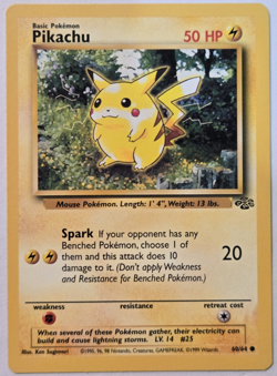 Pokemon TCG Pikachu Jungle 60/64 Regular Common LP - Image 1