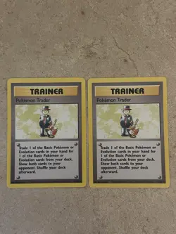 Pokemon TCG Pokemon Trader Base Set 1999 Trainer Lot of 2 English - Image 1