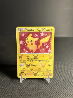 Pokemon TCG Pikachu RC7/RC25 Legendary Treasures: Radiant Collection Holo HP/DMG - Image 1