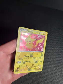 Pokemon TCG Pikachu RC7/RC25 Legendary Treasures: Radiant Collection Holo HP/DMG - Image 4