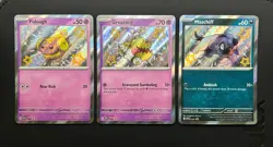 Pokemon TCG SVP Paldean Fates Baby Shiny Promo Set - Fidough Greavard Maschiff - Image 1