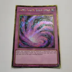 Yugioh - Time-Space Trap Hole - PGL3-EN039 - NM - 1st Gold Secret Rare Holo 2016 - Image 5