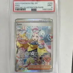 Pokemon TCG 2023 Paldea Evolved Iono 269/193 SIR Holo Full Art PSA 9 - Image 1