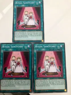 Yugioh Ritual Sanctuary LED4-EN022 Common NM x3 Play Set - Image 1