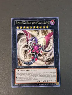 Yugioh TCG - 1x Number C92: Heart-eartH Chaos Dragon - LVAL-EN050, LP - Rare 1st - Image 4