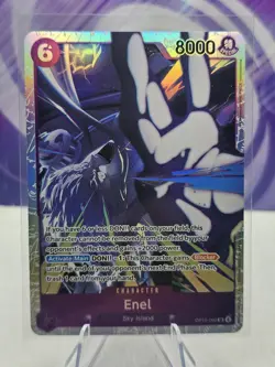 Enel OP15-060 SR One Piece TCG Adventure on Kami’s Island English NM - Image 1