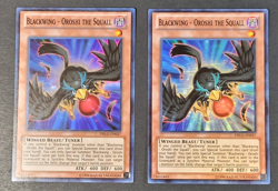 Yugioh TCG - 2x Blackwing Oroshi the Squall - DRLG-EN027 - NM - 1st Edition 2014 - Image 1