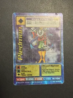 Digimon CCG Piedmon Bo-42 Holo Unlimited Mega Card 1999 Bandai Vintage - Image 3