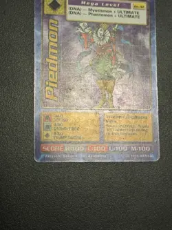 Digimon CCG Piedmon Bo-42 Holo Unlimited Mega Card 1999 Bandai Vintage - Image 5