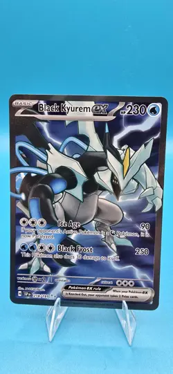 Black Kyurem EX 218/191 Full Art NM/M Surging Sparks Pokemon Card - Image 1