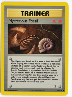 Mysterious Fossil 109/110 Legendary Collection Pokemon Card - Image 1