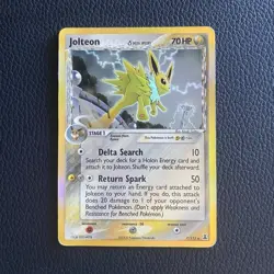 Pokemon Jolteon Delta Species 7/113 70 HP Holo Rare Card English 2005 - Image 1