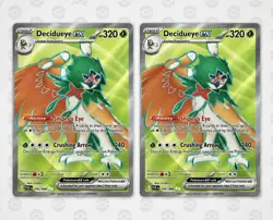 Decidueye ex 100/088 - Perfect Order 2 Card Lot - Image 1
