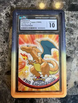 Charizard Pokemon Topps (1999) Series 1-6 Second Print CGC 10! Flawless Card! - Image 1