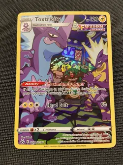 Toxtricity - GG09/GG70 - Pokemon Crown Zenith Galarian Gallery Holo Card NM - Image 1