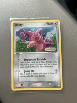 Pokemon Skitty 64/92 Reverse Holo Legend Maker Stamped Card TCG - Image 1