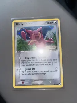 Pokemon Skitty 64/92 Reverse Holo Legend Maker Stamped Card TCG - Image 3