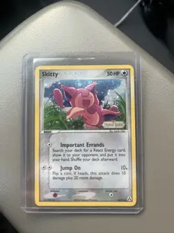 Pokemon Skitty 64/92 Reverse Holo Legend Maker Stamped Card TCG - Image 4