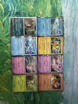 Pokemon Eeveelution Complete Holo 8 Card Set Lot Prismatic Evolutions - Image 1
