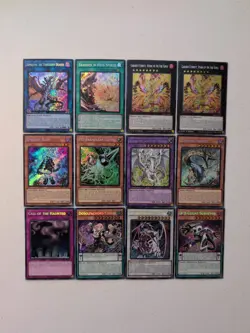 Lot Of (12) Yugioh Rarity Collection V Secret Rare Cards - Image 1