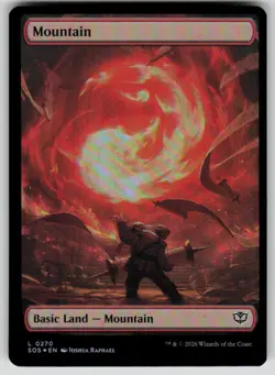 Mountain (0270) Foil Land Secrets of Strixhaven 270 MTG Near Mint 2026 - Image 1