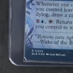 2024 MAGIC: THE GATHERING BLOOMBURROW #303 DOUR PORT-MAGE FOIL - Image 4