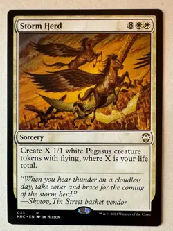 Storm Herd 033 Kaldheim Commander MTG NM - Image 1
