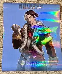 Final Fantasy Foil Promo Poster Emet Selch Magic the Gathering MTG 18x24 MINT - Image 1
