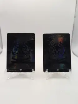 1X Swamp (Phyrexian) - Full Art (Oil Slick Raised Foil) NM/M Foil #367 1X - Image 1