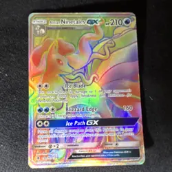 Pokemon Alolan Ninetales GX Secret Rare 150/145 SM-Guardians Rising Full Art Ho… - Image 1