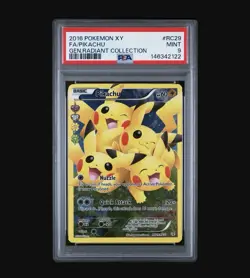 2016 POKEMON XY GENERATIONS RADIANT COLLECTION RC29 FULL ART/PIKACHU PSA 9 New C - Image 2