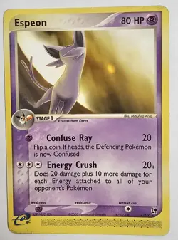 Espeon 16/100 EX Sandstorm Rare Pokemon Card MP Vintage 2003 - Image 1