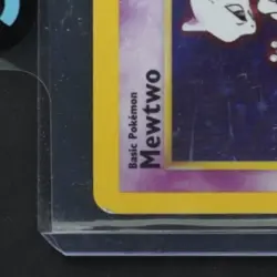 1999 POKEMON BASE SET UNLIMITED #10/102 MEWTWO HOLO RARE - Image 4