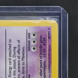 1999 POKEMON BASE SET UNLIMITED #10/102 MEWTWO HOLO RARE - Image 5