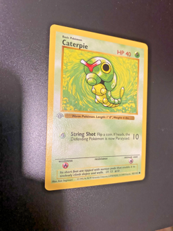 Caterpie 45/102 1st Edition Shadowless Base Set Regular NM - Pokemon Card - Image 2