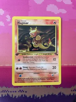 Pokemon Card Magmar Fossil 1st Edition Uncommon 39/62 Near Mint - Image 1