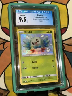 Rowlet SV2/SV94 Pokemon 2019 Hidden Fates CGC Gem Mint 10 (Old Label) - Image 1