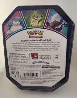 Pokemon TCG - Mighty Mysterious Tin/Knockout Tin [Snorlax] [Factory-Sealed] - Image 3