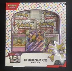 Pokemon Scarlet and Violet - 151 Alakazam ex Collection Box (SEALED) - Image 1