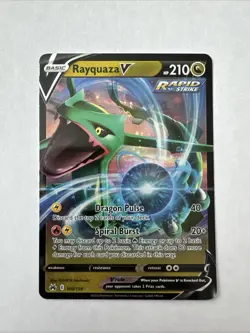 Pokemon Rayquaza V 100/159 Crown Zenith Ultra Rare Holo NM 2023 - Image 1