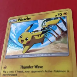 Pikachu SM81 Holo Promo Sun & Moon Black Star Promo Pokemon Card 2017 Light Con - Image 3