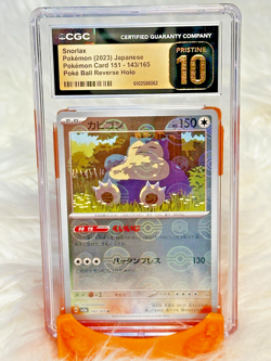 Snorlax 143/165 Pokemon Card 151 Jap Rev Holo CGC Pristine 10 - SSPC000000029 - Image 1
