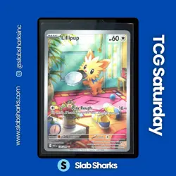 2025 POKEMON WHITE FLARE #154/086 LILLIPUP ILLUSTRATION RARE - Image 1